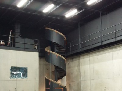 Escalier helicoidal interieur