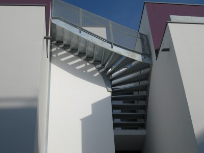 Escalier métallique extérieur